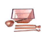 Copper Agnihotra Set, Copper puja items, anarghyaa.com