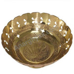 Brass flower basket, flower bowl, anarghyaa.com, brass puja items 