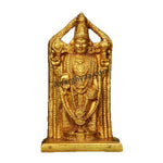 Brass gold plated Balaji idol, anarghyaa.com, brass puja items , deity idol, Tirupathi Balaji idol