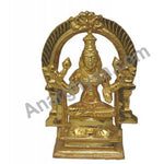 Lakshmi Brass Idol with gold coating, anarghyaa.com, akshmi Brass Idol ,Lakshmi Statues, Lakshmi Vigraham, Deity Statues, Anarghyaa.com, Puaj items, Puja Accessories