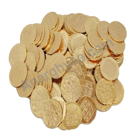 Lakshmi Kubera 108 Coins, puja accessories, puja items, anarghyaa.com, puja product