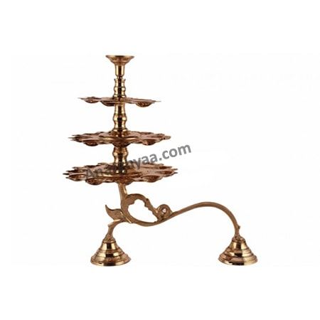 3 Step Arti Stand, Brass Puja Items online, Anarghyaa.com