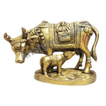 Kamadhenu, Brass Cow, Brass Kamadhenu idol, brass cow and calf statue, Brass Cup  brass puja cup, Santana Bela, Brass puja items, online spiritual store, anarghyaa.com
