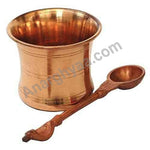 Copper Panchapatra Udrini achamani, Copper puja items, anarghyaa.com