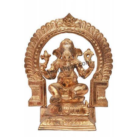 Panchaloha Ganesha Statue,, Panchaloha Ganapathi Vigraham, Panchaloha dancing Ganesha idol, panchaloha Nartana Ganapathi Vigraham, Anarghyaa.com, Deity Idols, god statue