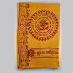 Om Printed Cotton Shawl, Angavastram,  puja accessories, puja items, anarghyaa.com, puja product