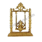 Jhula Ganesha Idol , Ganesha Brass Puja Idols , brass statues, god statues, goddess statue, god idol, brass idol, puja idol, puja statue, god Vigraham, brass puja Vigraham