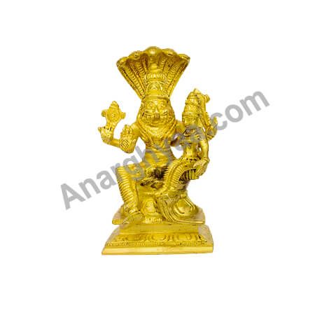 Lakshmi Narasimha Brass Idol, anarghyaa.com ,Lakshminarasimha  Statues, Lakshminarasimha Vigraham, Deity Statues, Anarghyaa.com, Puaj items, Puja Accessories