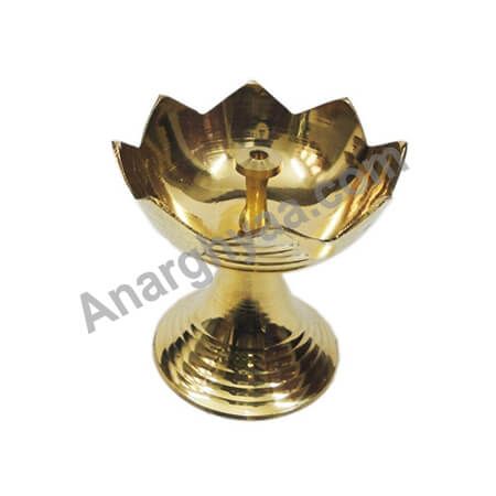 Lotus Deepam, Brass lotus Lamp, Brass lamp, anarghyaa.com, Brass puja items 