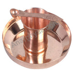 Copper panchapatra udrini achamani set, copper puja items, anarghyaa.com
