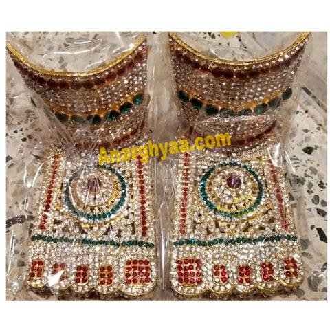 Deity Decorative Padam / Feet, Temple Jewellery, Anarghyaa.com, Deity Accessories