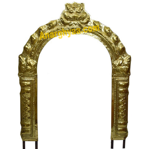 Brass Detiy Arch,Prabhavali, Thiruvachi,,Anarghyaa.com, Deity Accessories, Temple Accessories