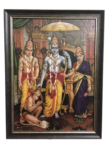 Antique Rama Sital Photo with Frame, Anarghyaa.com