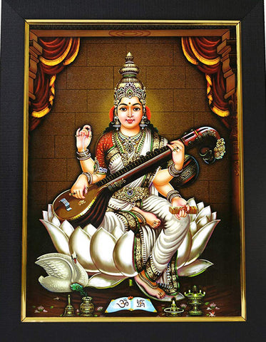 Goddess Saraswathi Photo, Buy goddess photo online at Anarghyaa.com
